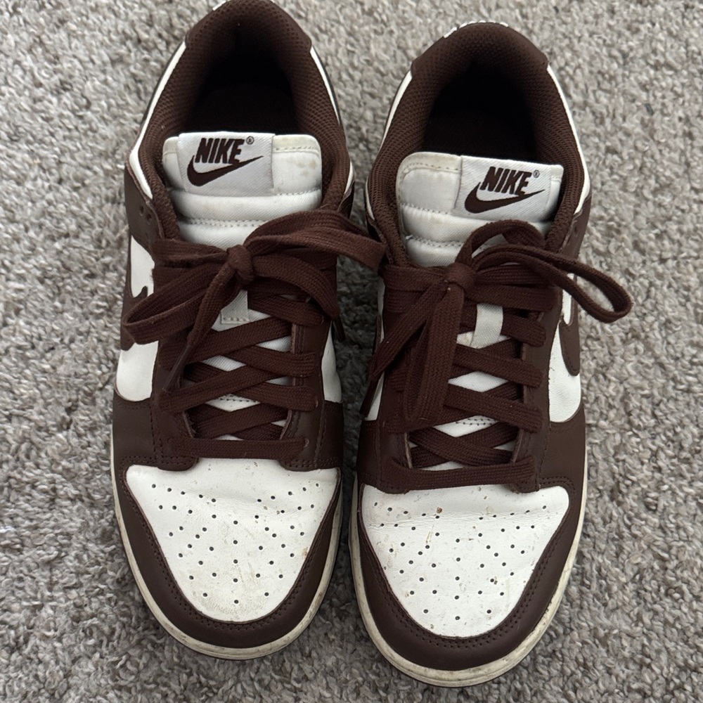 Nike Dunks Chocolate Brown and White